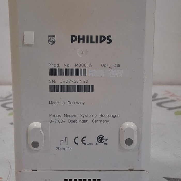 Philips M3001A-C18 Fast SpO2, NIBP, 12 lead ECG, Temp, IBP MMS Module