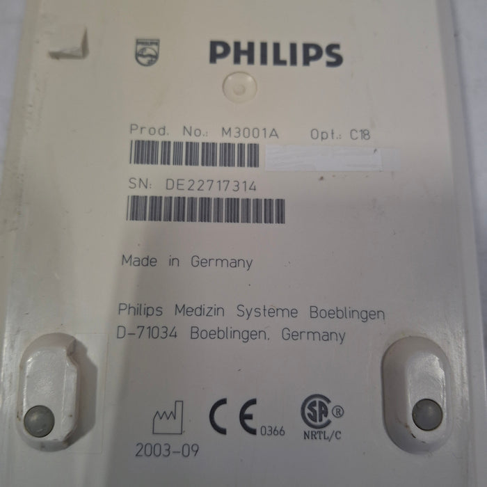 Philips M3001A-C18 Fast SpO2, NIBP, 12 lead ECG, Temp, IBP MMS Module