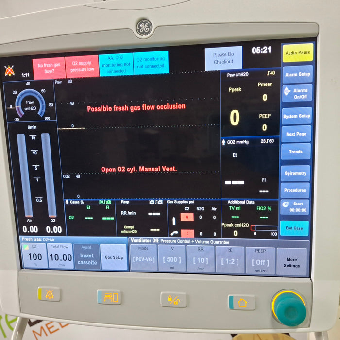 Datex-Ohmeda Aisys Anesthesia Unit