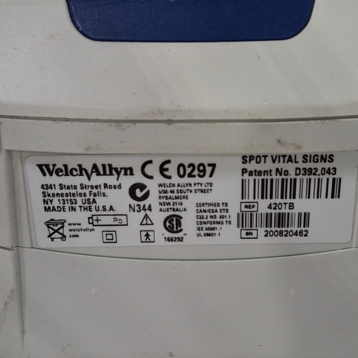 Welch Allyn Spot 420 - NIBP, Temp Vital Signs Monitor