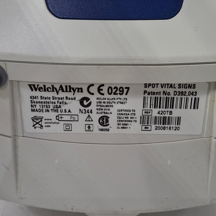 Welch Allyn Spot 420 - NIBP, Temp Vital Signs Monitor