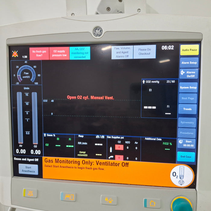 Datex-Ohmeda Aisys Anesthesia Unit