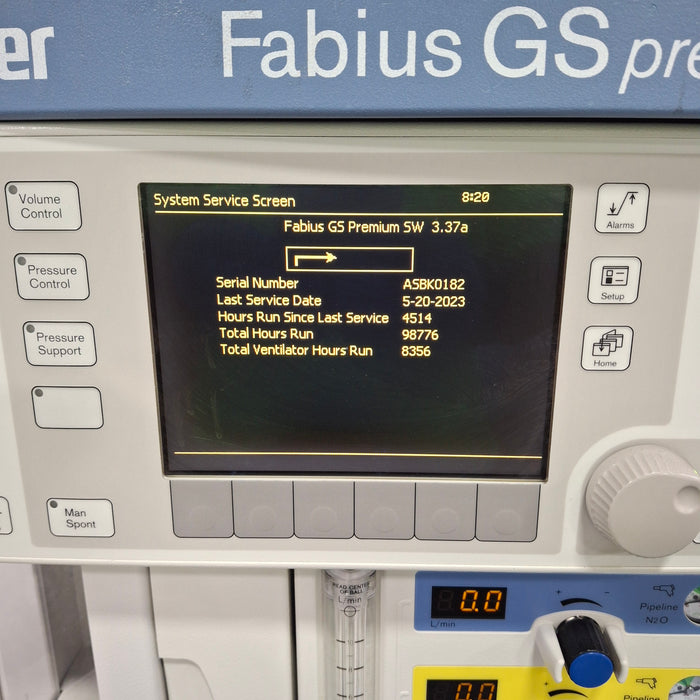 Draeger Medical Fabius GS Premium Anesthesia Machine