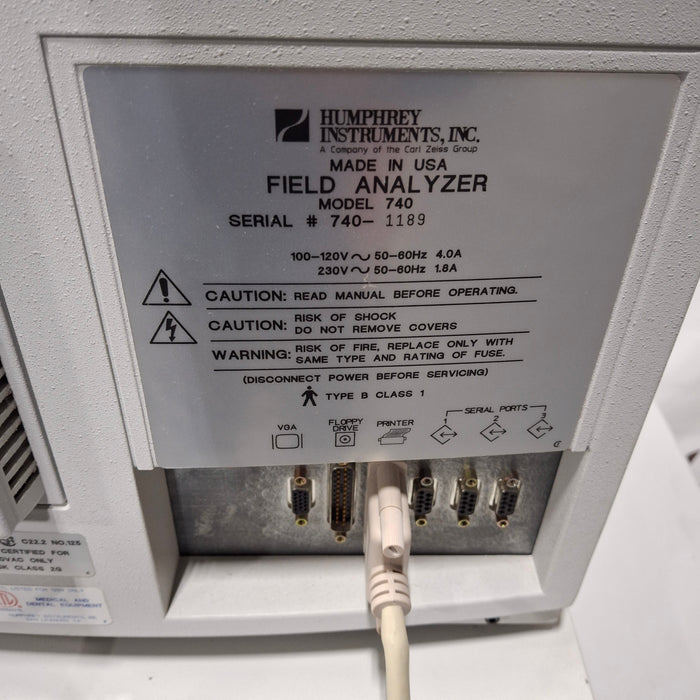 Carl Zeiss 740 Humphrey Field Analyzer