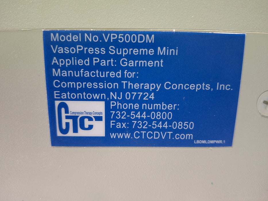 CTC VasoPress Supreme Mini VP500DM Pump