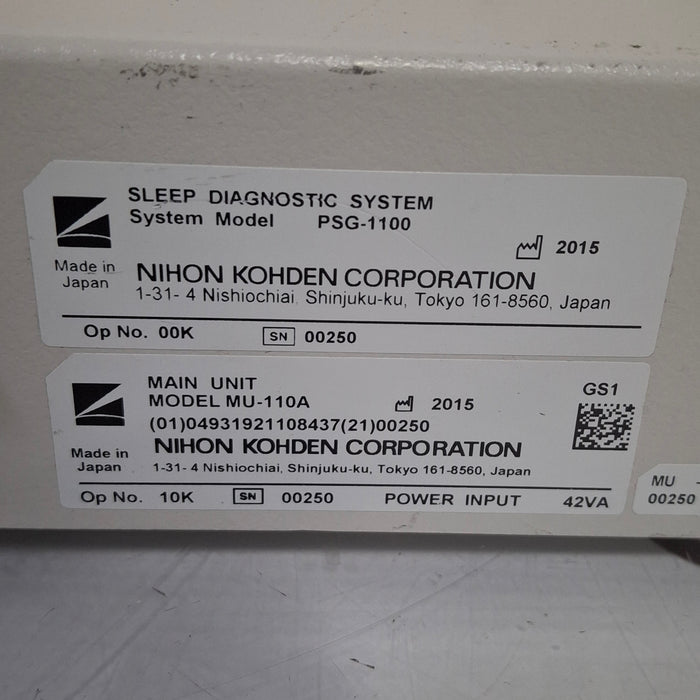 Nihon Kohden PSG-1100 Main Unit