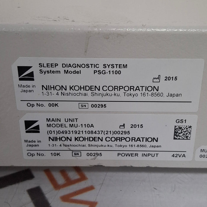 Nihon Kohden PSG-1100 Main Unit