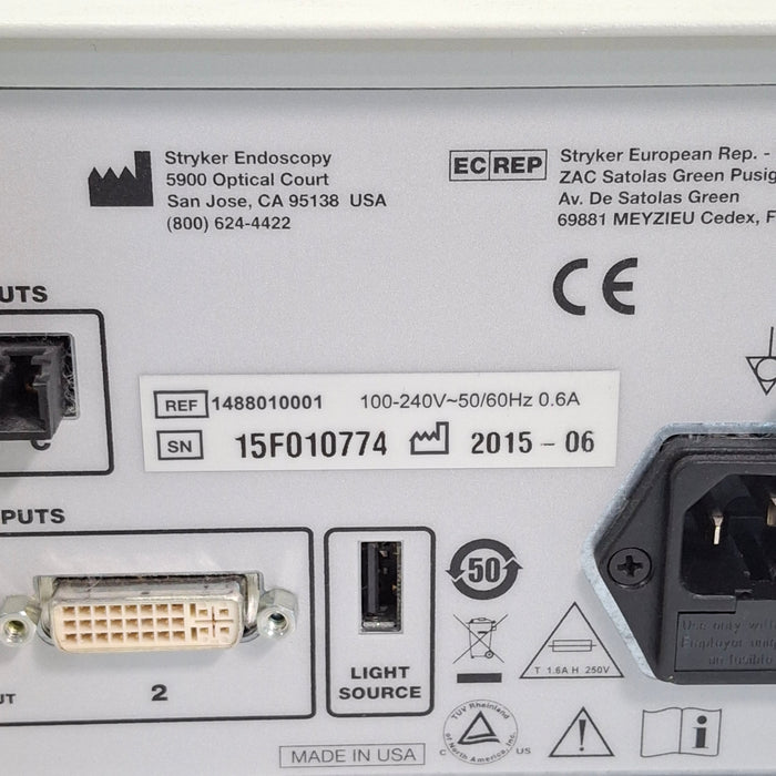 Stryker Stryker 1488HD Camera Control Unit Rigid Endoscopy reLink Medical