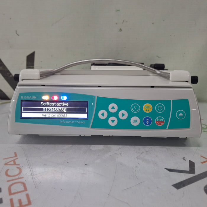 B. Braun Infusomat Space w/Pole Clamp & AC Adapter Infusion Pump