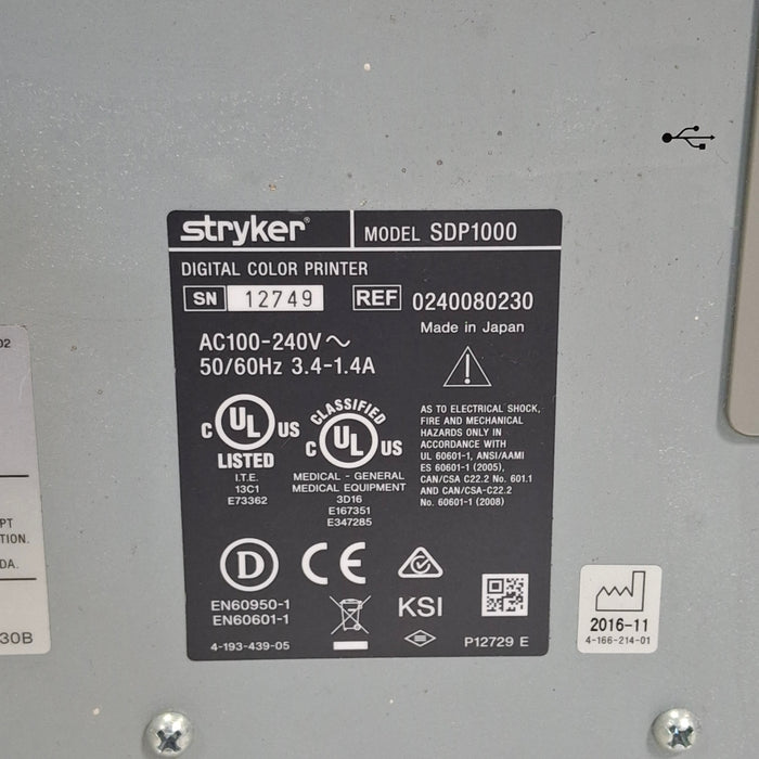 Stryker SDP1000 Digital Color Printer
