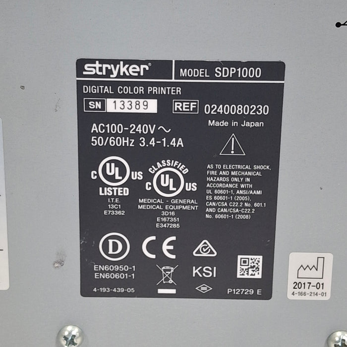 Stryker SDP1000 Digital Color Printer