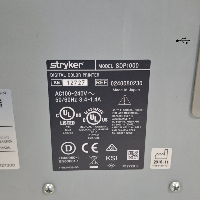 Stryker SDP1000 Digital Color Printer