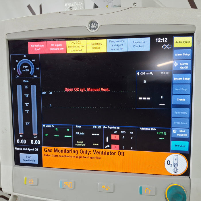 Datex-Ohmeda Aisys Anesthesia Unit