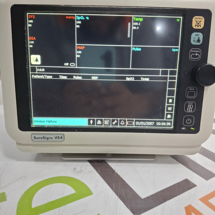 Philips SureSigns VS4 Vital Signs Monitor