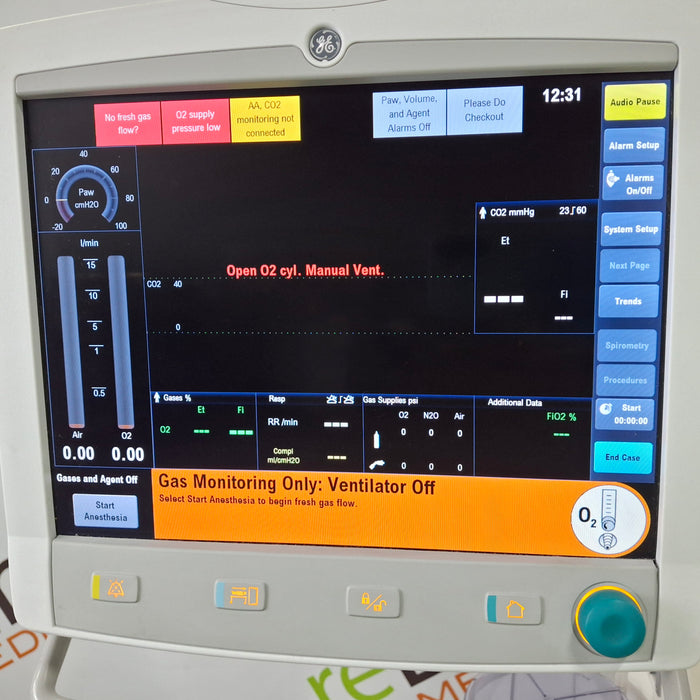 Datex-Ohmeda Aisys Anesthesia Unit