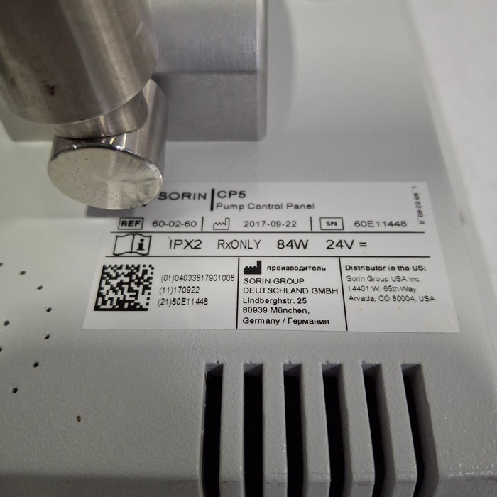 Sorin Group USA, Inc. CP5 Pump Control Panel