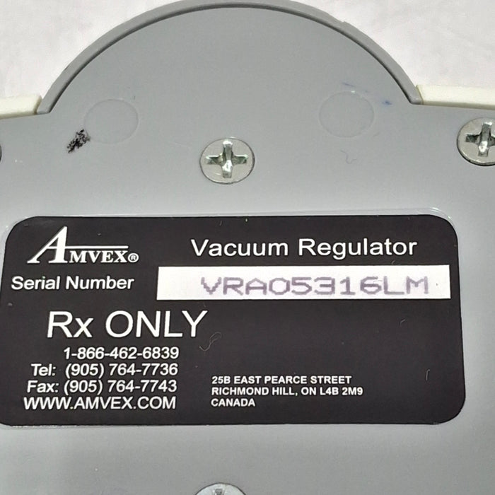 Amvex Vacuum Regulator