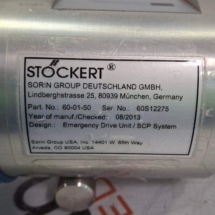 Stockert Sorin Emergency Drive Unit Heart Pump Part