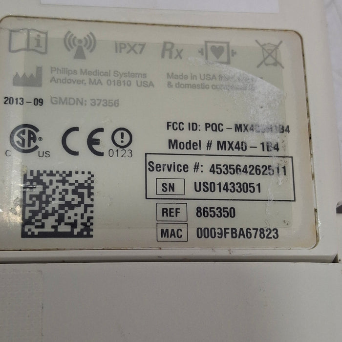 Philips MX40 1.4 ECG/SPO2 865350 Telemetry Transmitter