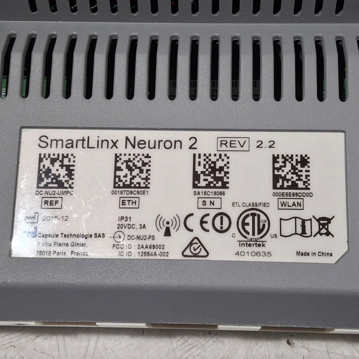 Smartlinx Inc Capsule Technologies Neuron 2 Monitor