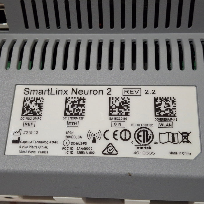 Smartlinx Inc Capsule Technologies Neuron 2 Monitor