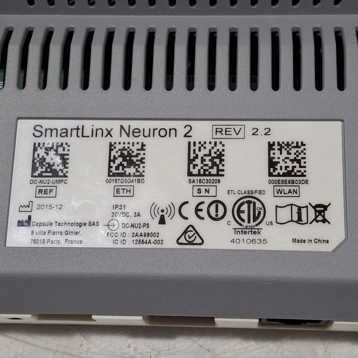 Smartlinx Inc Capsule Technologies Neuron 2 Monitor