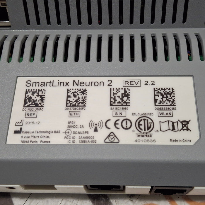 Smartlinx Inc Capsule Technologies Neuron 2 Monitor