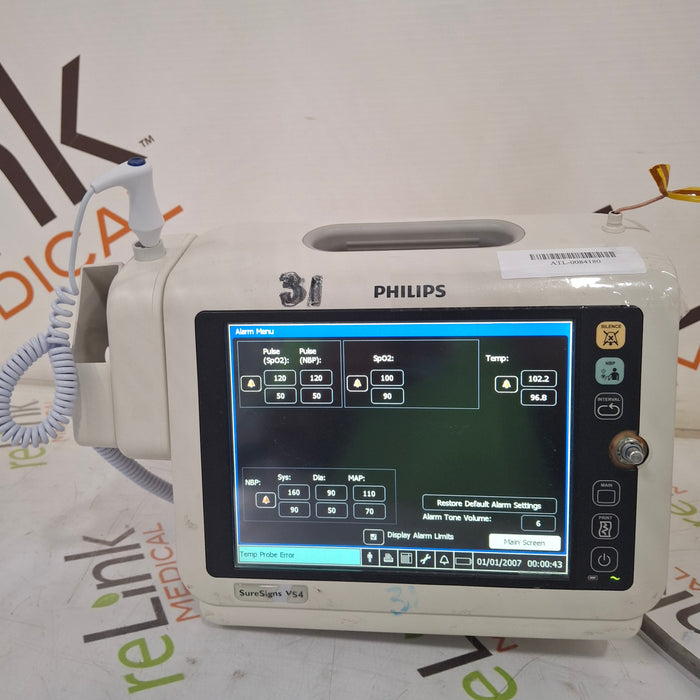 Philips SureSigns VS4 Vital Signs Monitor