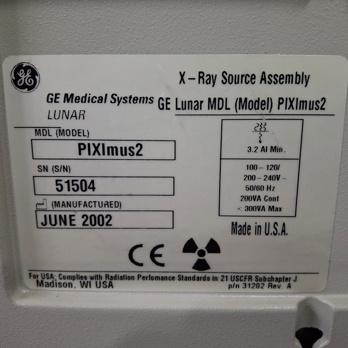 GE Healthcare Lunar PIXImus2 Bone Densitometer