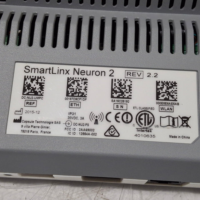 Smartlinx Inc Capsule Technologies Neuron 2 Monitor