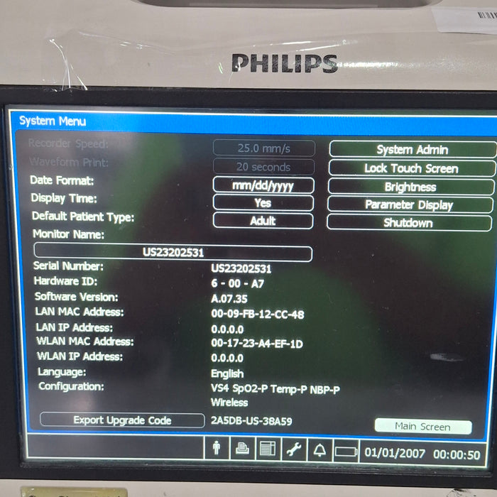 Philips SureSigns VS4 Vital Signs Monitor