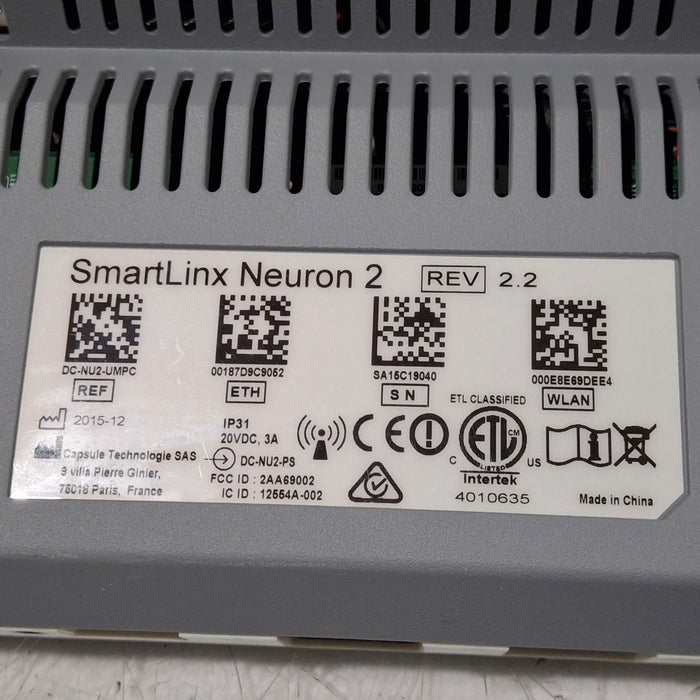 Smartlinx Inc Capsule Technologies Neuron 2 Monitor