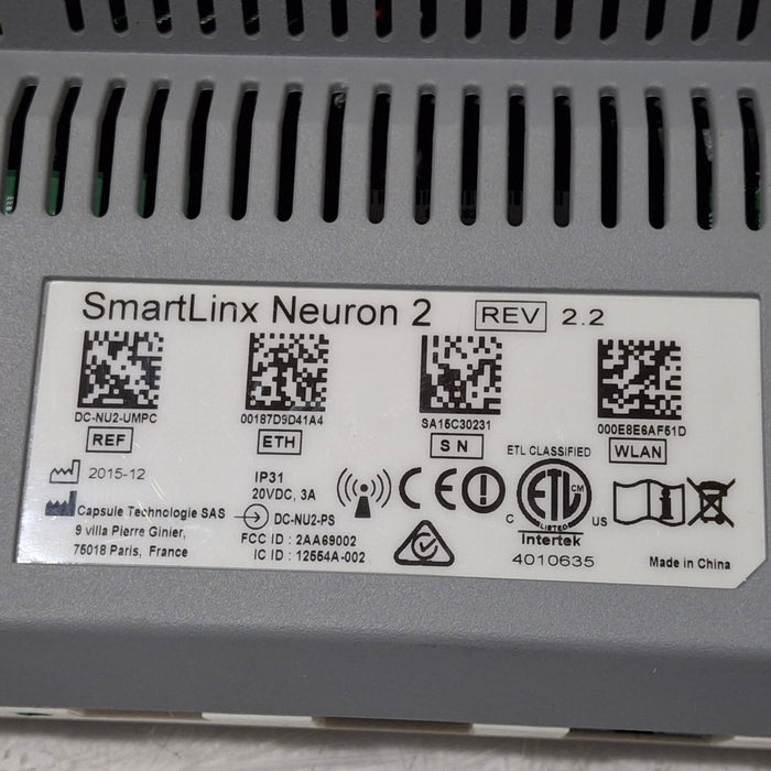 Smartlinx Inc Capsule Technologies Neuron 2 Monitor