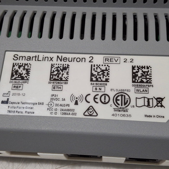 Smartlinx Inc Capsule Technologies Neuron 2 Monitor