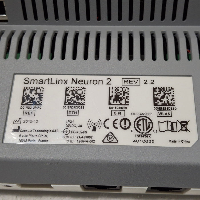 Smartlinx Inc Capsule Technologies Neuron 2 Monitor