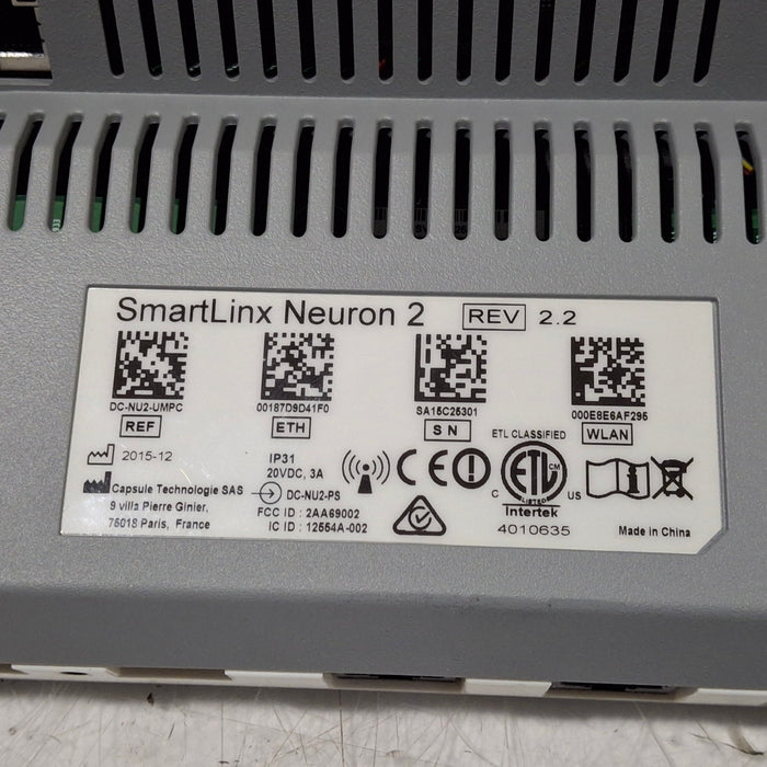 Smartlinx Inc Capsule Technologies Neuron 2 Monitor