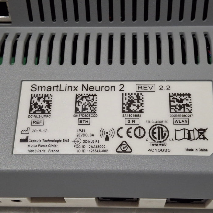 Smartlinx Inc Capsule Technologies Neuron 2 Monitor