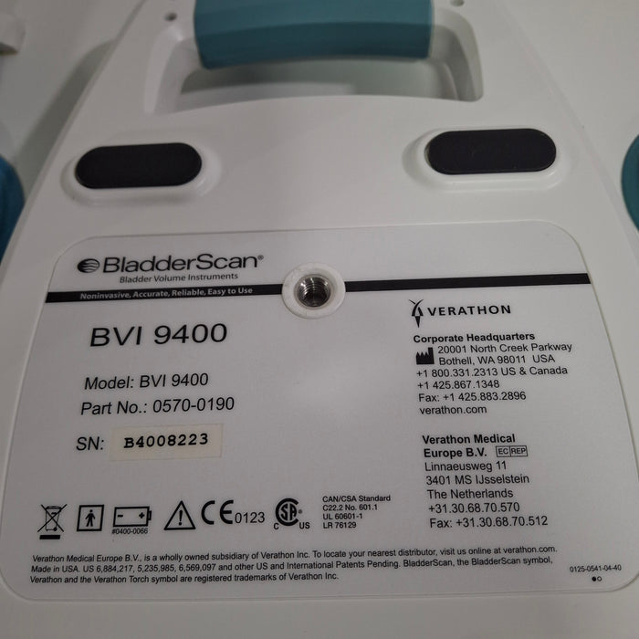 Verathon Medical, Inc BVI 9400 Bladderscan