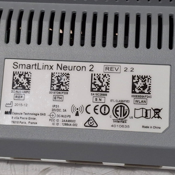 Smartlinx Inc Capsule Technologies Neuron 2 Monitor