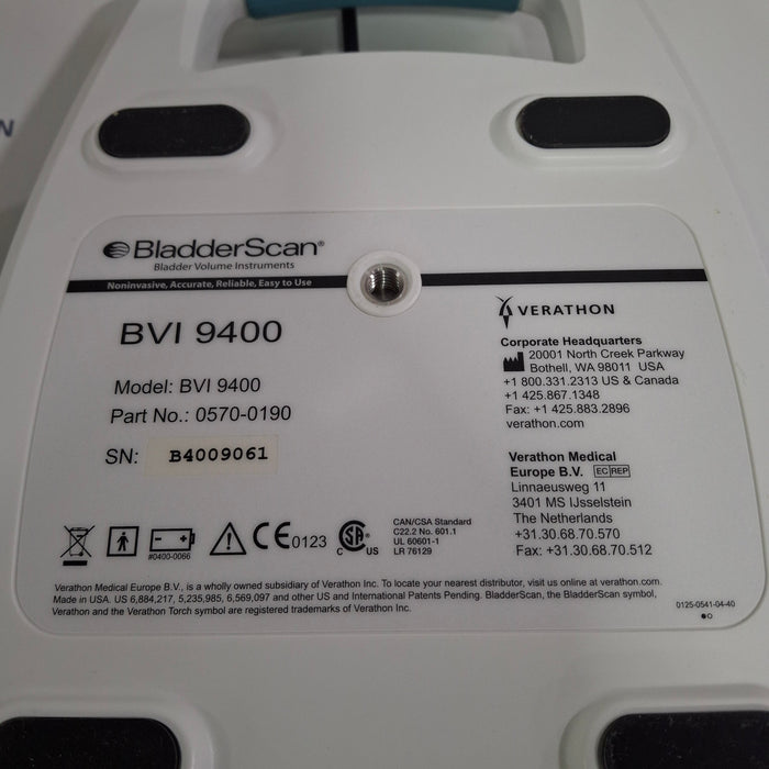 Verathon Medical, Inc BVI 9400 Bladderscan