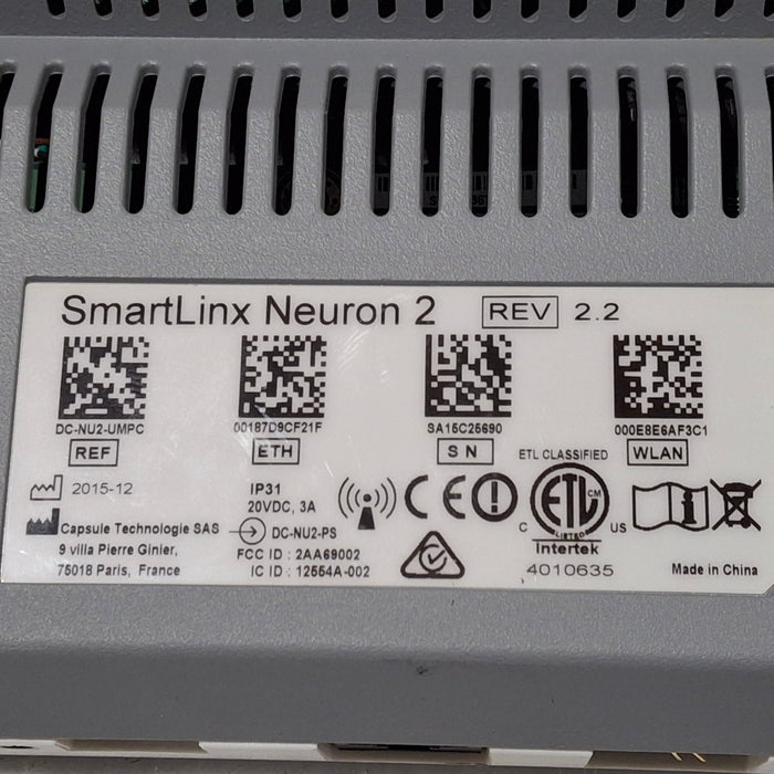 Smartlinx Inc Capsule Technologies Neuron 2 Monitor