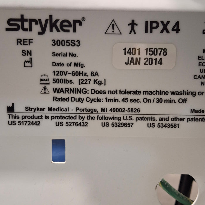 Stryker Secure III 3005 Hospital Bed