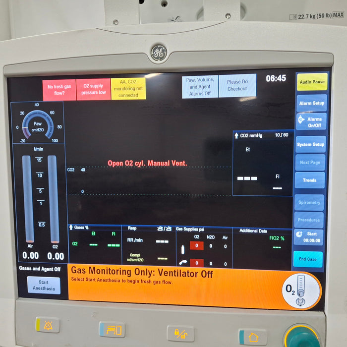 Datex-Ohmeda Aisys Anesthesia Unit