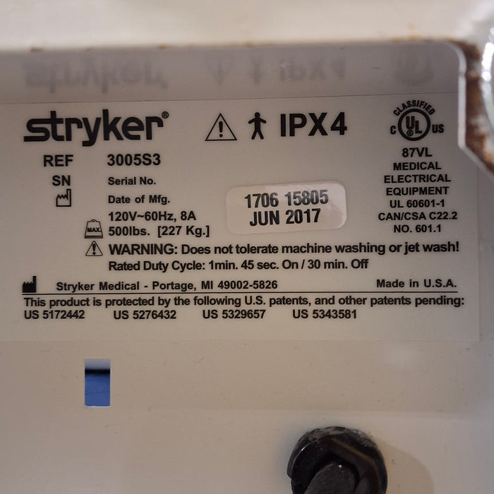 Stryker Secure III 3005 Hospital Bed