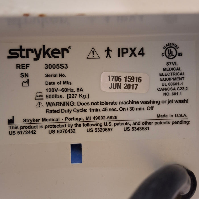 Stryker Secure III 3005 Hospital Bed