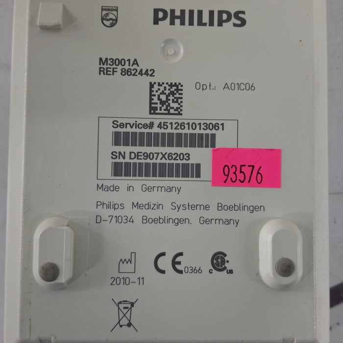 Philips M3001A-A01C06 Fast SpO2, NIBP, ECG, Temp, IBP MMS Module