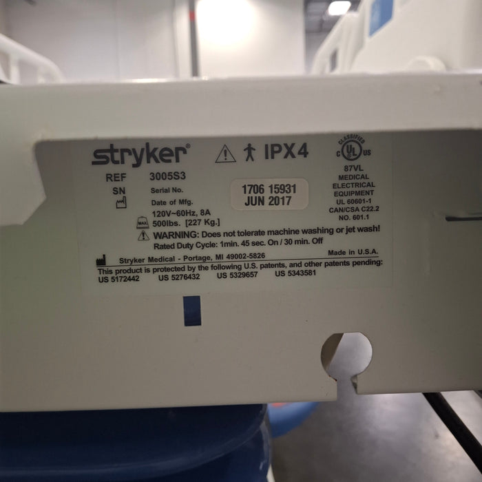 Stryker Secure III 3005 Hospital Bed