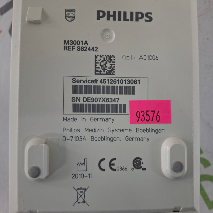 Philips M3001A-A01C06 Fast SpO2, NIBP, ECG, Temp, IBP MMS Module