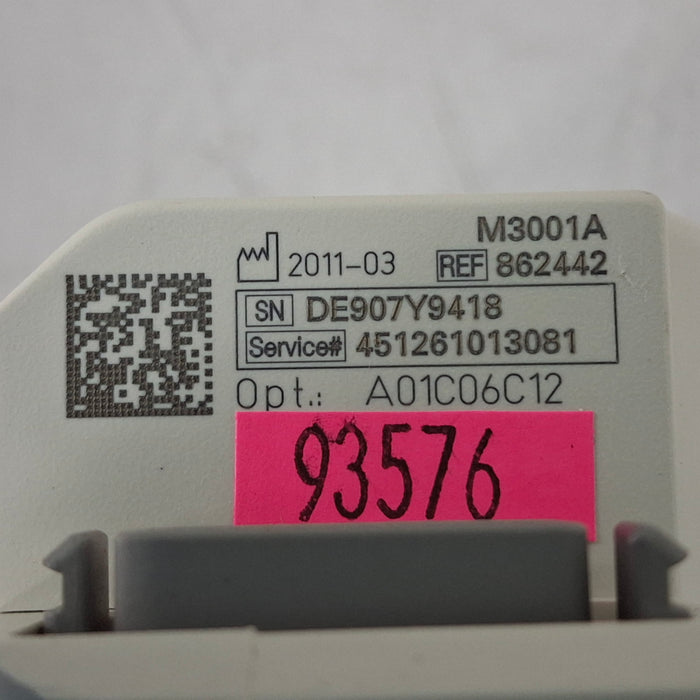 Philips M3001A-A01C06C12 Fast SpO2, NIBP, 12 lead ECG, Temp, IBP MMS Module