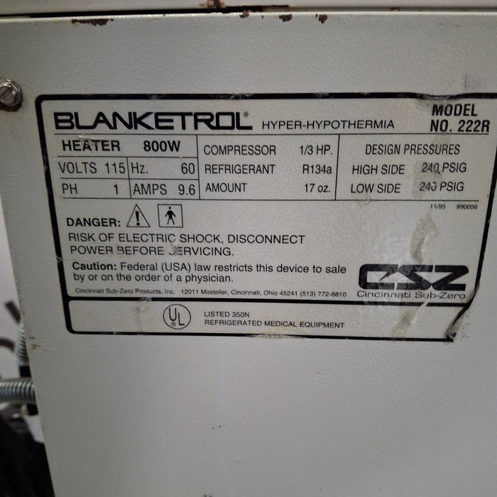 Cincinnati Sub-Zero CSZ Blanketrol II Hyper/Hyporthermia Unit
